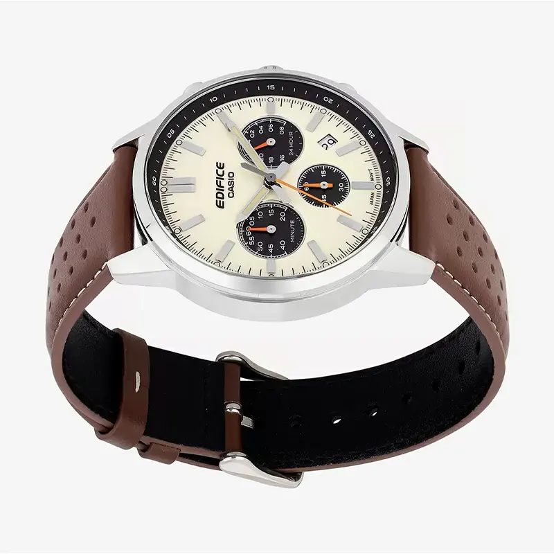 Casio Edifice Chronograph Cream Dial Men's Watch- EFR-575L-7A